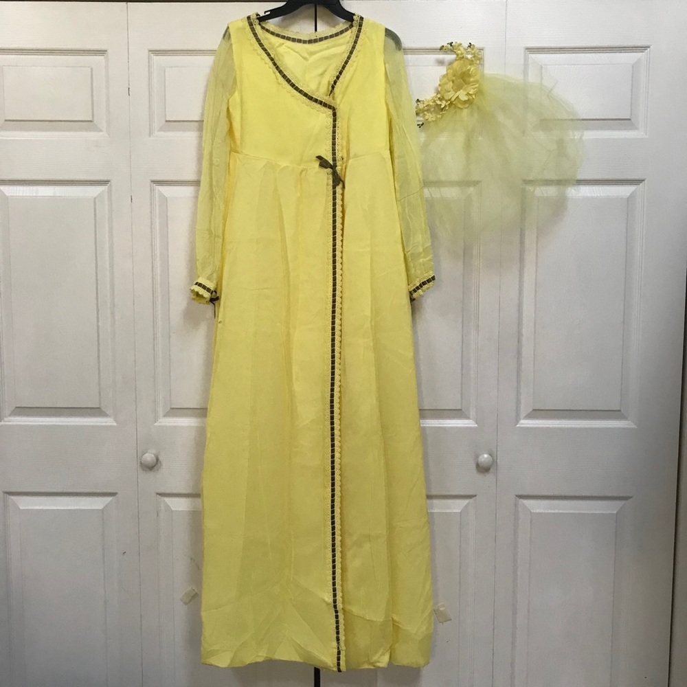 VTG Handmade Maxi Dress Caftan Long Sleeve